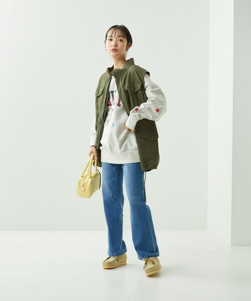 FREAK'S STORE（フリークスストア）の「M-65ベスト（ベスト・レディース・ブラック/オリーブ・ﾌﾘ-）」の9枚目の写真