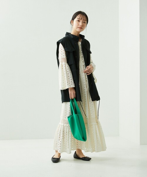 FREAK'S STORE（フリークスストア）の「M-65ベスト（ベスト・レディース・ブラック/オリーブ・ﾌﾘ-）」の10枚目の写真