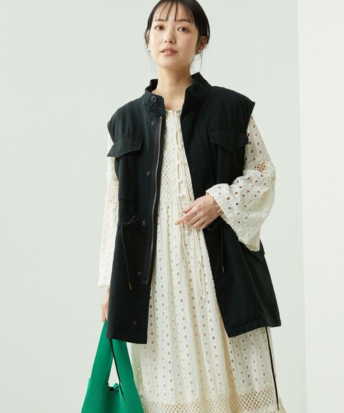 FREAK'S STORE（フリークスストア）の「M-65ベスト（ベスト・レディース・ブラック/オリーブ・ﾌﾘ-）」の12枚目の写真