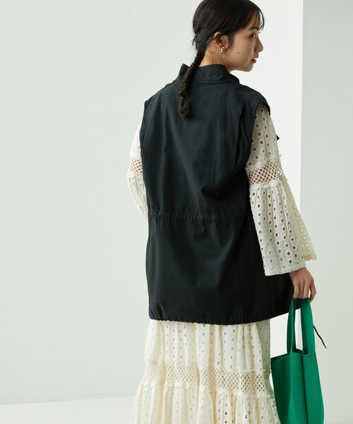 FREAK'S STORE（フリークスストア）の「M-65ベスト（ベスト・レディース・ブラック/オリーブ・ﾌﾘ-）」の17枚目の写真