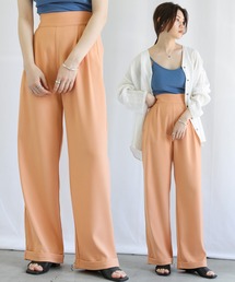 ハイウエストツイルワイドパンツ