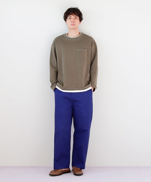 LAKOLE(ラコレ)の「ピケダンボールレイヤードTシャツ / 262981(Tシャツ/カットソー・メンズ・ベージュ/カーキ/ブルー/グリーン・MEDIUM/LARGE)」の18枚目の写真