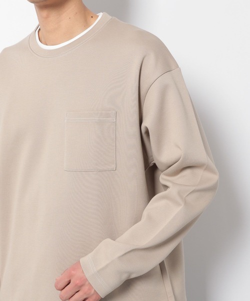 LAKOLE(ラコレ)の「ピケダンボールレイヤードTシャツ / 262981(Tシャツ/カットソー・メンズ・ベージュ/カーキ/ブルー/グリーン・MEDIUM/LARGE)」の7枚目の写真