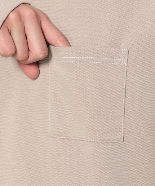 LAKOLE(ラコレ)の「ピケダンボールレイヤードTシャツ / 262981(Tシャツ/カットソー・メンズ・ベージュ/カーキ/ブルー/グリーン・MEDIUM/LARGE)」の20枚目の写真