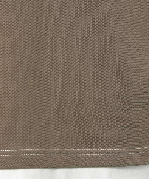 LAKOLE(ラコレ)の「ピケダンボールレイヤードTシャツ / 262981(Tシャツ/カットソー・メンズ・ベージュ/カーキ/ブルー/グリーン・MEDIUM/LARGE)」の17枚目の写真