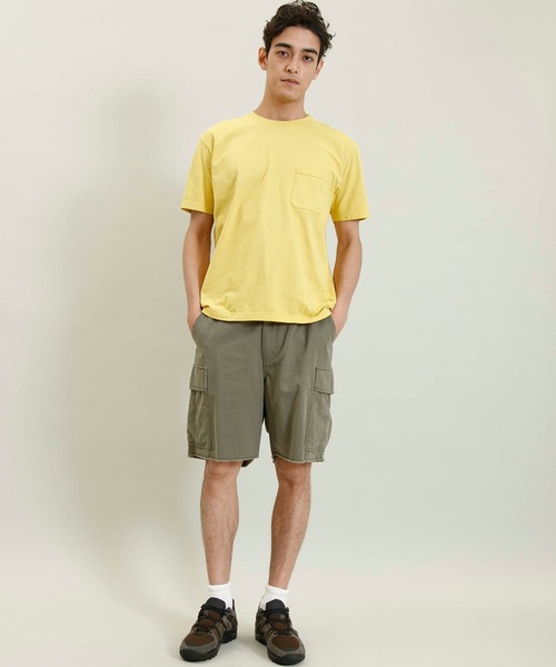 Johnbull（ジョンブル）の「パレットショートスリーブTシャツ（Tシャツ/カットソー・メンズ・ホワイト/イエロー/モスグリーン/チャコールグレー/ブルー・MEDIUM/SMALL/LARGE）」の13枚目の写真