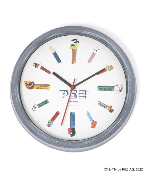 niko and...（ニコアンド）の「【PEZ(ペッツ)】コラボ壁掛け時計（掛け時計・レディース・ホワイト/グレー・0）」の2枚目の写真
