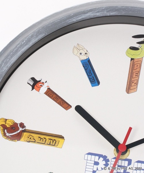 niko and...（ニコアンド）の「【PEZ(ペッツ)】コラボ壁掛け時計（掛け時計・レディース・ホワイト/グレー・0）」の4枚目の写真