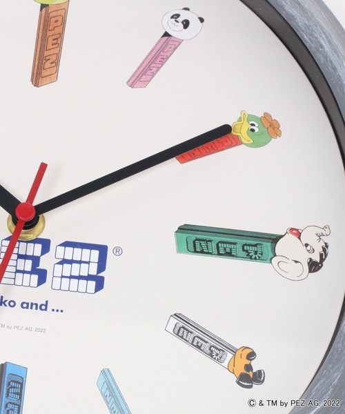 niko and...（ニコアンド）の「【PEZ(ペッツ)】コラボ壁掛け時計（掛け時計・レディース・ホワイト/グレー・0）」の6枚目の写真