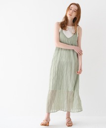 Crisp | ストライプバックスラッシュワンピース(ワンピース)