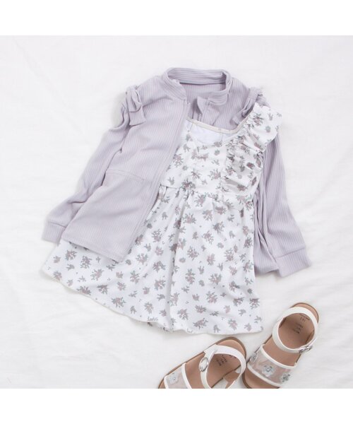 apres les cours（アプレレクール）の「ウエストギャザーラッシュガード_UVカット（ラッシュガード・キッズ・ラベンダー/ミント・130/80/120/140/110/100/90）」の17枚目の写真