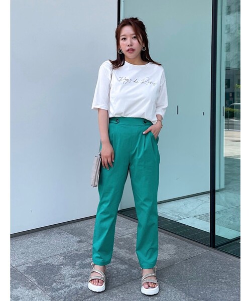 grove（グローブ）の「◆転写&ロゴアソートプリントTシャツ（Tシャツ/カットソー・レディース・オフホワイト/ピンク/アイボリー/グレー系その他/ブラック・01/02/03/04/05）」の8枚目の写真