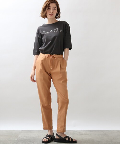 grove（グローブ）の「◆転写&ロゴアソートプリントTシャツ（Tシャツ/カットソー・レディース・オフホワイト/ピンク/アイボリー/グレー系その他/ブラック・01/02/03/04/05）」の11枚目の写真