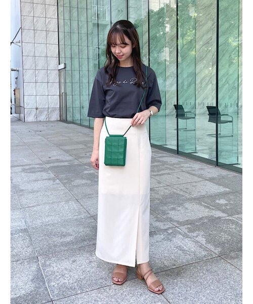 grove（グローブ）の「◆転写&ロゴアソートプリントTシャツ（Tシャツ/カットソー・レディース・オフホワイト/ピンク/アイボリー/グレー系その他/ブラック・01/02/03/04/05）」の13枚目の写真