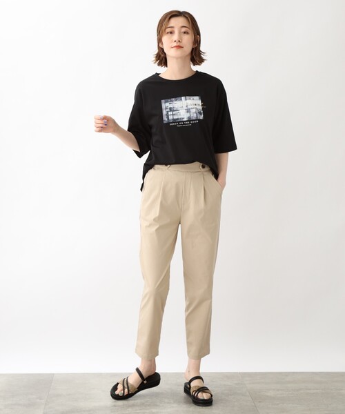 grove（グローブ）の「◆転写&ロゴアソートプリントTシャツ（Tシャツ/カットソー・レディース・オフホワイト/ピンク/アイボリー/グレー系その他/ブラック・01/02/03/04/05）」の20枚目の写真