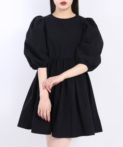 WC（ダブル シー）の「ボリュームスリーブワンピース（ワンピース・レディース・ホワイト/ブラック/サックスブルー・FREE）」の19枚目の写真