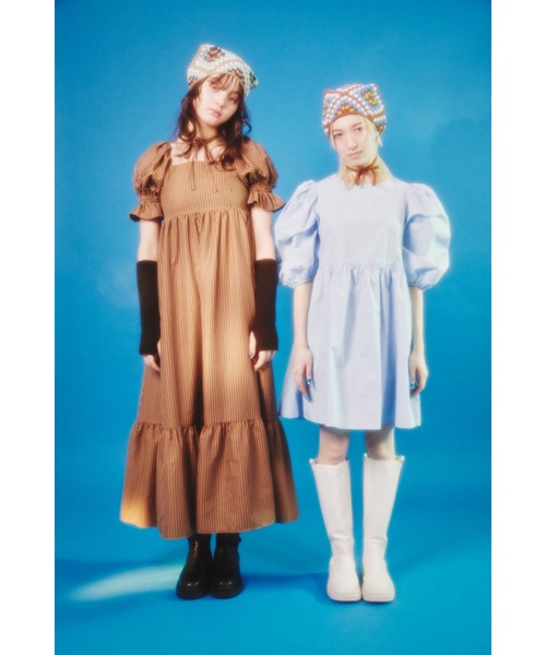 WC（ダブル シー）の「ボリュームスリーブワンピース（ワンピース・レディース・ホワイト/ブラック/サックスブルー・FREE）」の7枚目の写真