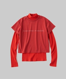 led.tokyo | 【led.tokyo】'SMW,SMS'レイヤードカットトップ(Tシャツ/カットソー)