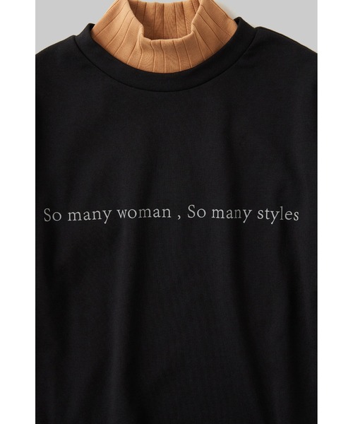 led.tokyo（レッドトウキョウ）の「【led.tokyo】'SMW,SMS'レイヤードカットトップ（Tシャツ/カットソー・レディース・ブラック/レッド・M）」の10枚目の写真