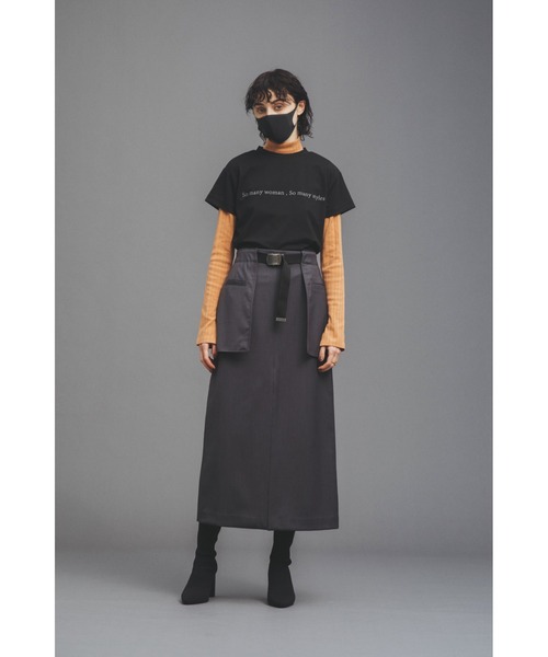 led.tokyo（レッドトウキョウ）の「【led.tokyo】'SMW,SMS'レイヤードカットトップ（Tシャツ/カットソー・レディース・ブラック/レッド・M）」の18枚目の写真