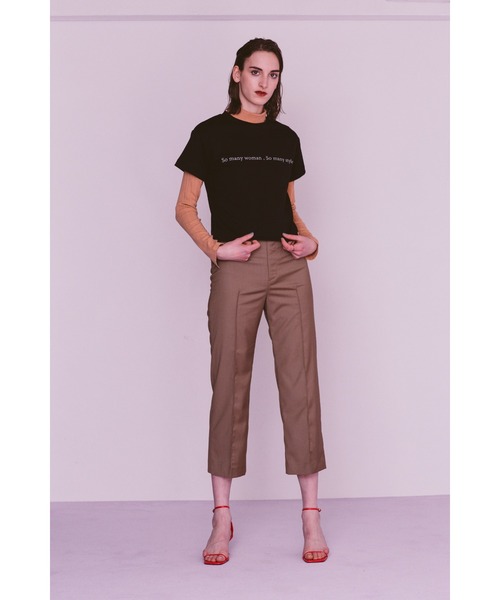 led.tokyo（レッドトウキョウ）の「【led.tokyo】'SMW,SMS'レイヤードカットトップ（Tシャツ/カットソー・レディース・ブラック/レッド・M）」の21枚目の写真