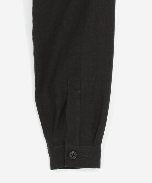 LE GLAZIK（ルグラジック）の「LE GLAZIK | リネンノーカラーシャツジャケット WOMEN（シャツ/ブラウス・レディース・チャコール/アイボリー・36）」の6枚目の写真