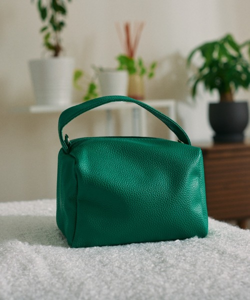 Opinion korean town(オピニオン コリアン タウン)の「YUGA ワンハンドル ショルダーハンドバッグ(ハンドバッグ・レディース・オレンジ/グリーン/ホワイト/ブラック・FREE)」の3枚目の写真
