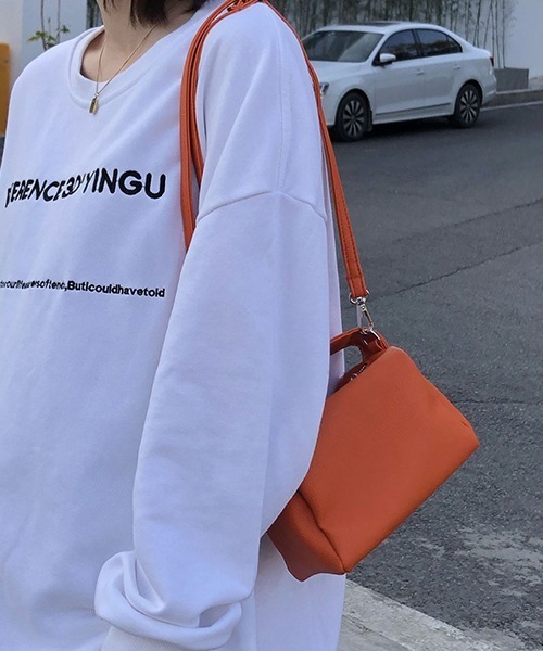 Opinion korean town(オピニオン コリアン タウン)の「YUGA ワンハンドル ショルダーハンドバッグ(ハンドバッグ・レディース・オレンジ/グリーン/ホワイト/ブラック・FREE)」の9枚目の写真