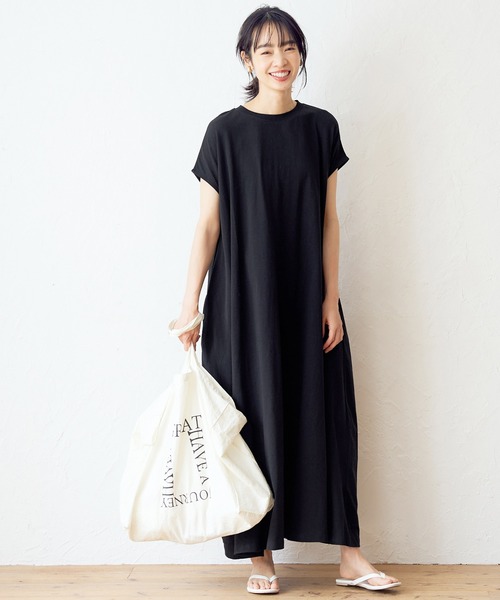 カットマキシワンピース