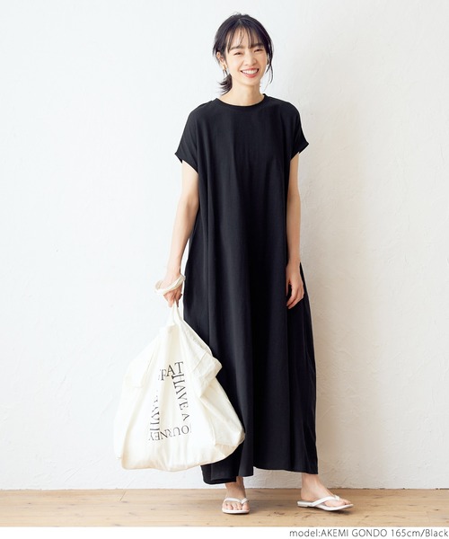 coca（coca）（コカ）の「カットマキシワンピース（ワンピース・レディース・ホワイト/ブラック/カーキ・ONE SIZE）」の16枚目の写真