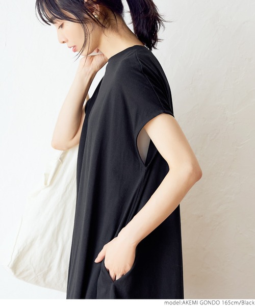 coca（coca）（コカ）の「カットマキシワンピース（ワンピース・レディース・ホワイト/ブラック/カーキ・ONE SIZE）」の20枚目の写真