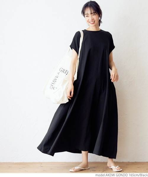 coca（coca）（コカ）の「カットマキシワンピース（ワンピース・レディース・ホワイト/ブラック/カーキ・ONE SIZE）」の21枚目の写真