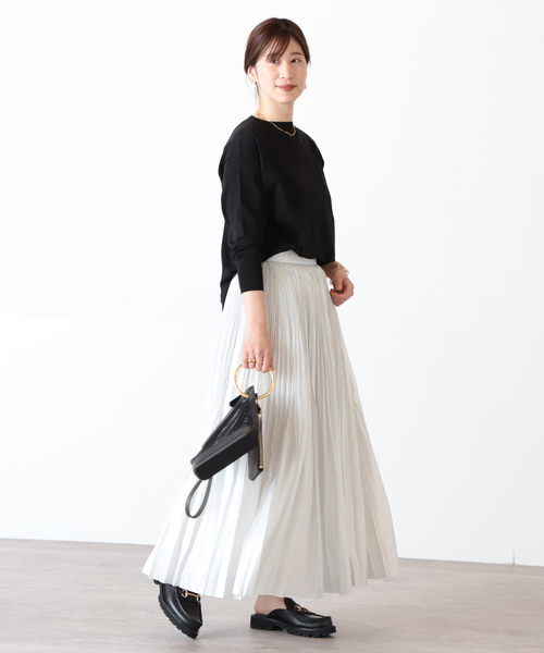 VERMEIL par iena（ヴェルメイユパーイエナ）の「ボートネックプルオーバー◆（ニット/セーター・レディース・ブラック/ベージュ/アイボリー・FREE）」の6枚目の写真