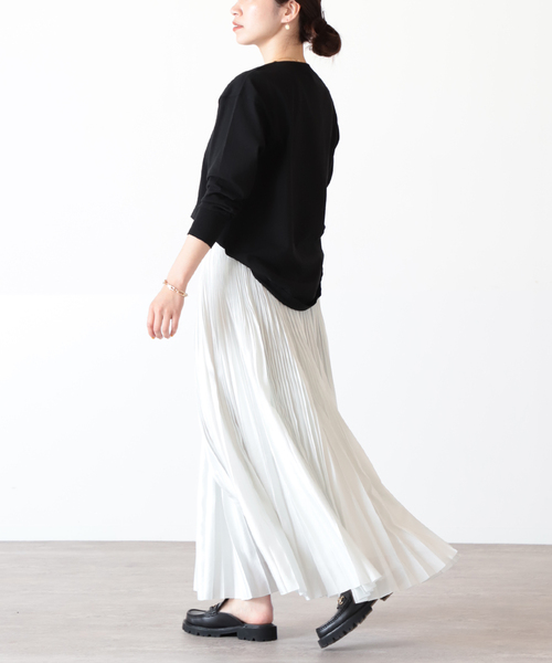 VERMEIL par iena（ヴェルメイユパーイエナ）の「ボートネックプルオーバー◆（ニット/セーター・レディース・ブラック/ベージュ/アイボリー・FREE）」の7枚目の写真