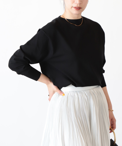 VERMEIL par iena（ヴェルメイユパーイエナ）の「ボートネックプルオーバー◆（ニット/セーター・レディース・ブラック/ベージュ/アイボリー・FREE）」の9枚目の写真