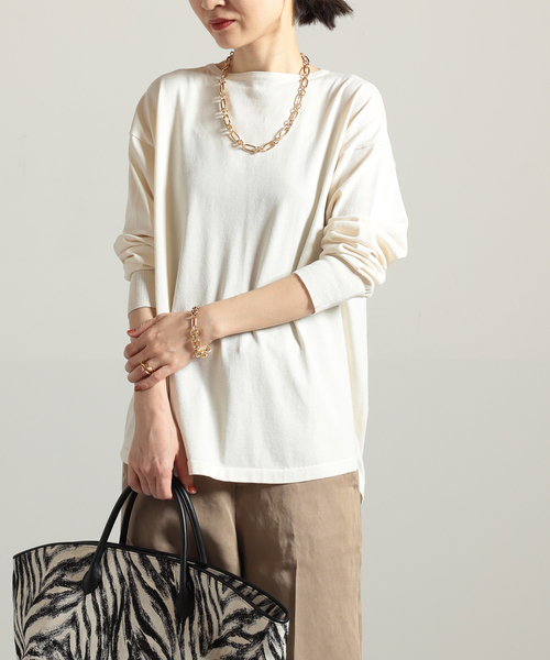 VERMEIL par iena（ヴェルメイユパーイエナ）の「ボートネックプルオーバー◆（ニット/セーター・レディース・ブラック/ベージュ/アイボリー・FREE）」の18枚目の写真