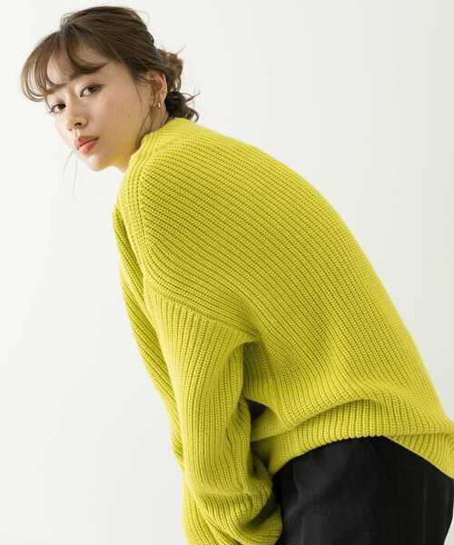 URBAN RESEARCH Sonny Label（アーバンリサーチサニーレーベル）の「長袖ニット（ニット/セーター・レディース・イエロー・FREE）」の3枚目の写真