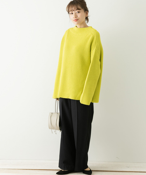URBAN RESEARCH Sonny Label（アーバンリサーチサニーレーベル）の「長袖ニット（ニット/セーター・レディース・イエロー・FREE）」の4枚目の写真