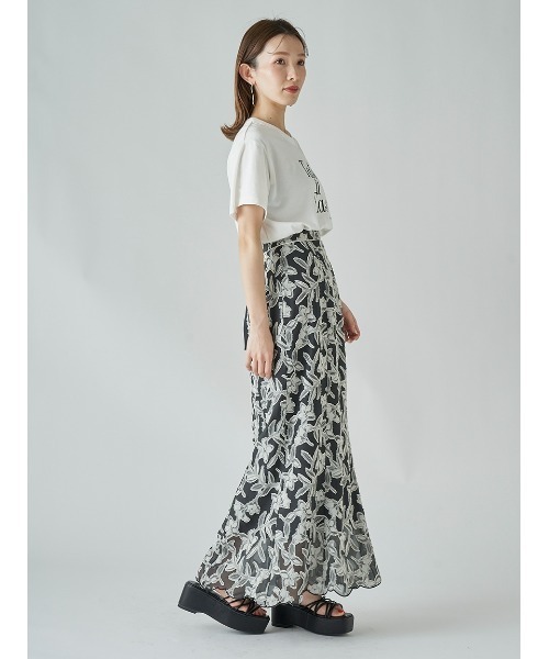 SNIDEL / 長袖カットソー/one/アクリル/BLK/SWNT251092 SNIDEL◇長袖カットソー/one/アクリル/BLK/SWNT251092 ワンショルダー