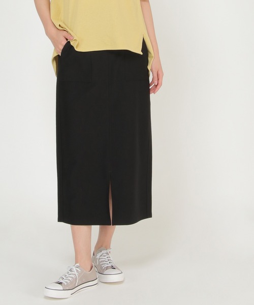 ikka（イッカ）の「BeasyStretchタイトスカート（スカート・レディース・ダークグリーン/グレー/ブラック・L/M）」の2枚目の写真