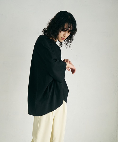 4youstory(フォーユーストーリー)の「【4youstory】コクーンTシャツ(Tシャツ/カットソー・レディース・ホワイト/ブラック/レッド・FREE)」の14枚目の写真