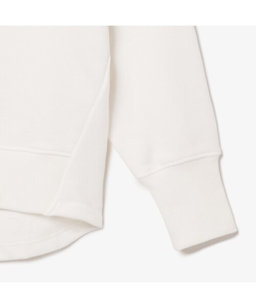 LACOSTE（ラコステ）の「プレミアムスウェットクルーネックプルオーバー（スウェット・レディース・ホワイト/ブルー・36/34/38/40）」の8枚目の写真