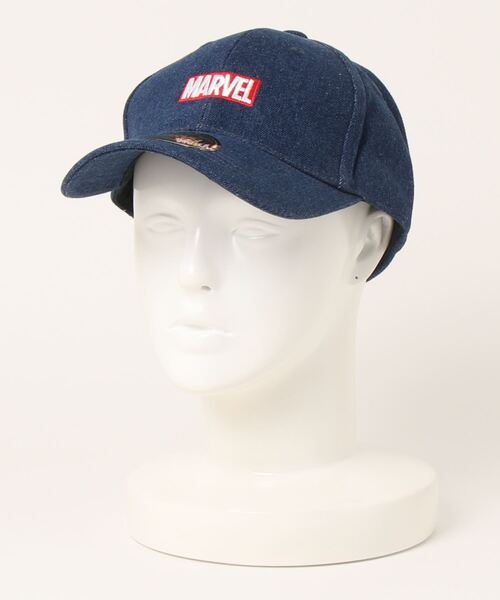MARVEL(マーベル)の「(EL)【MARVEL】フロント ロゴ キャップ(キャップ・メンズ・ベージュ/ネイビー・FREE)」の1枚目の写真