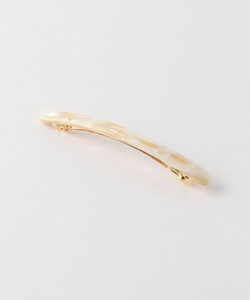 Steven Alan(スティーブンアラン)の「<WINDEN>LINE BARRETTE/バレッタ(バレッタ/ヘアクリップ・レディース・ダークブラウン/オフホワイト/グレー・FREE)」の5枚目の写真