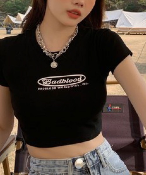 meJane（ミージェーン）の「サークルロゴ 半そでチビT（Tシャツ/カットソー・レディース・ホワイト/ブラック・FREE）」の17枚目の写真