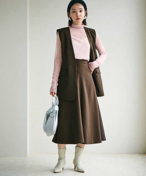 VIS（ビス）の「【Washable・EASY CARE】エコウールタッチジレ