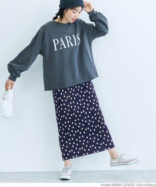 coca(coca)(コカ)の「レトロドット柄プリーツスカート(スカート・レディース・ネイビー・ONE SIZE)」の7枚目の写真