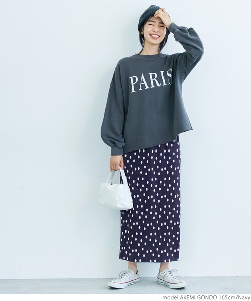 coca(coca)(コカ)の「レトロドット柄プリーツスカート(スカート・レディース・ネイビー・ONE SIZE)」の10枚目の写真