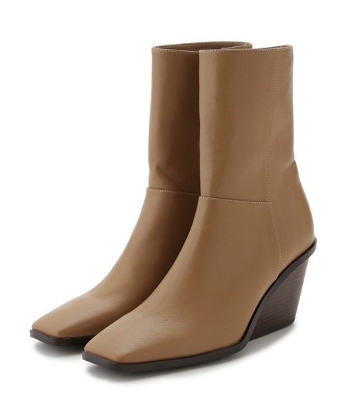 LILY BROWN（リリーブラウン）の「スクエアトゥブーツ（ブーツ・レディース・キャメル/ブラック/アイボリー・MEDIUM/SMALL/LARGE）」の5枚目の写真