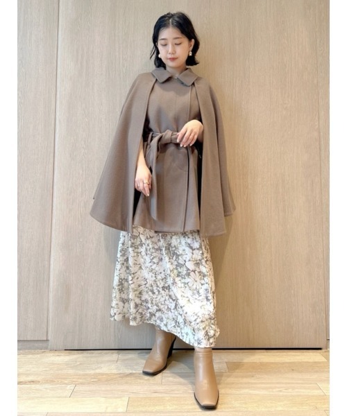 LILY BROWN（リリーブラウン）の「スクエアトゥブーツ（ブーツ・レディース・キャメル/ブラック/アイボリー・MEDIUM/SMALL/LARGE）」の14枚目の写真